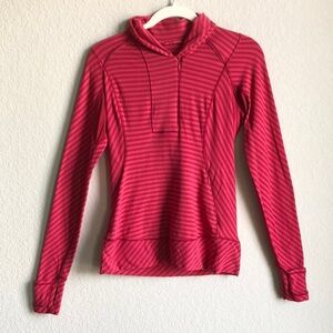Lululemon Think Fast Pullover Long Sleeve Top 6 Rulu W3H66S Double Trouble